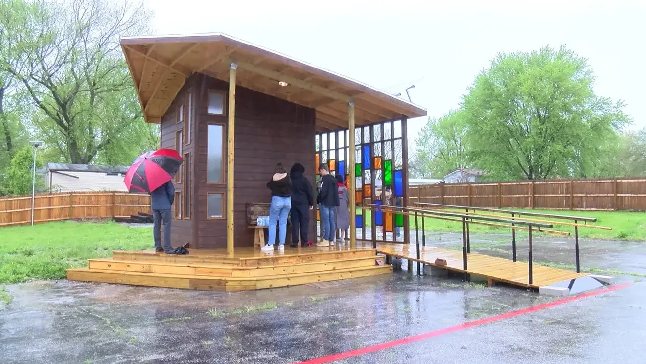 More than a shelter: Drury students build innovative cabin for Revive 66 campground